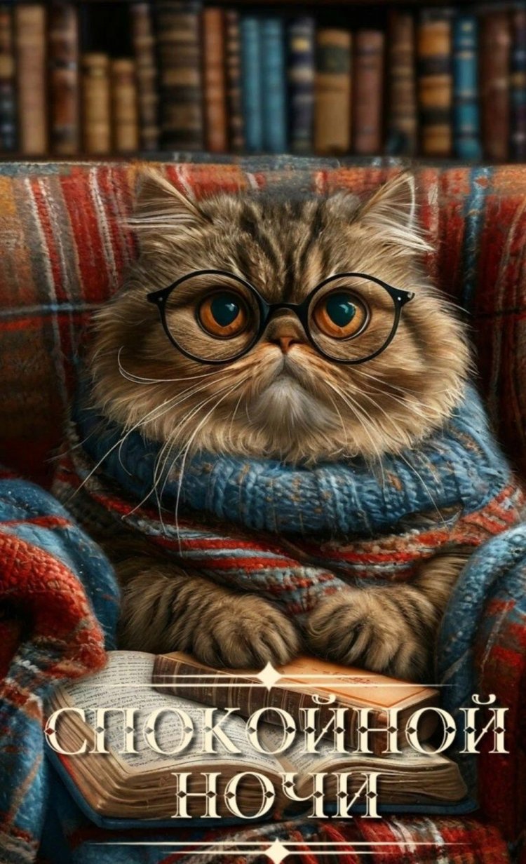 Прикольные зимние открытки «Спокойной ночи!»