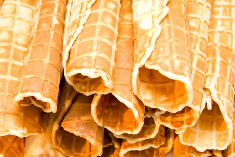 Вафельные трубочки на маргарине