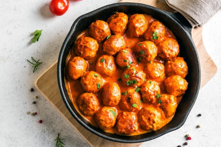 Тефтели с подливкой в аэрогриле