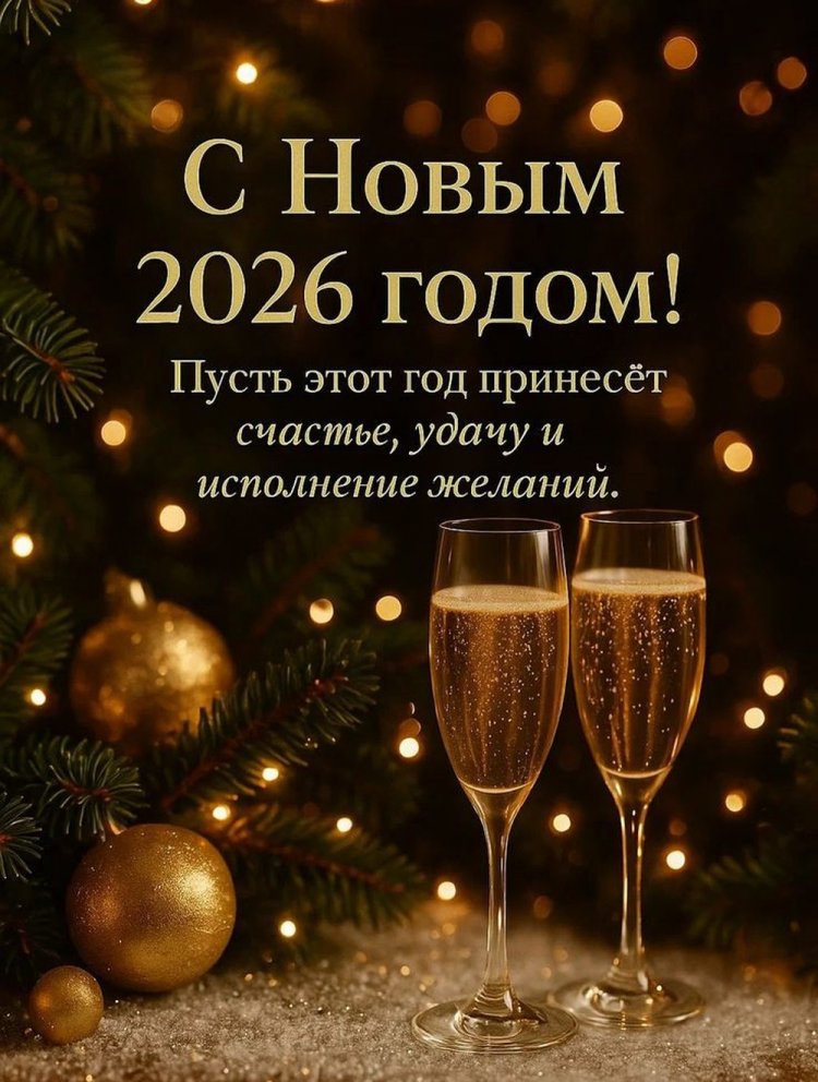 Оригинальные и красивые открытки с Новым годом 2026