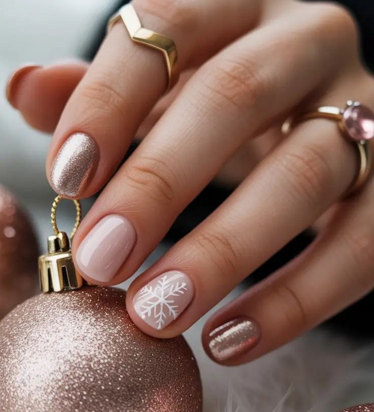 Минималистичные снежинки