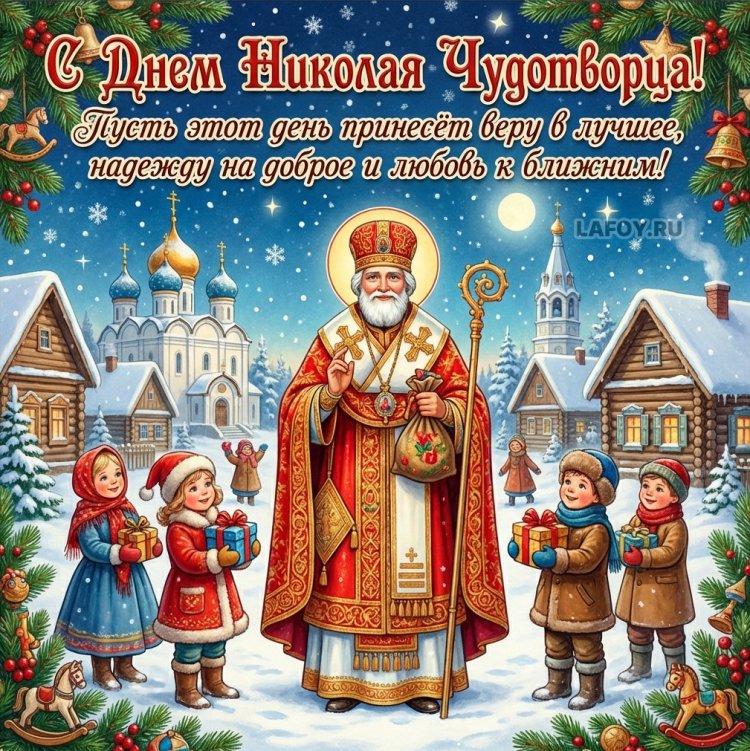 Открытки на День Николая Чудотворца с пожеланиями