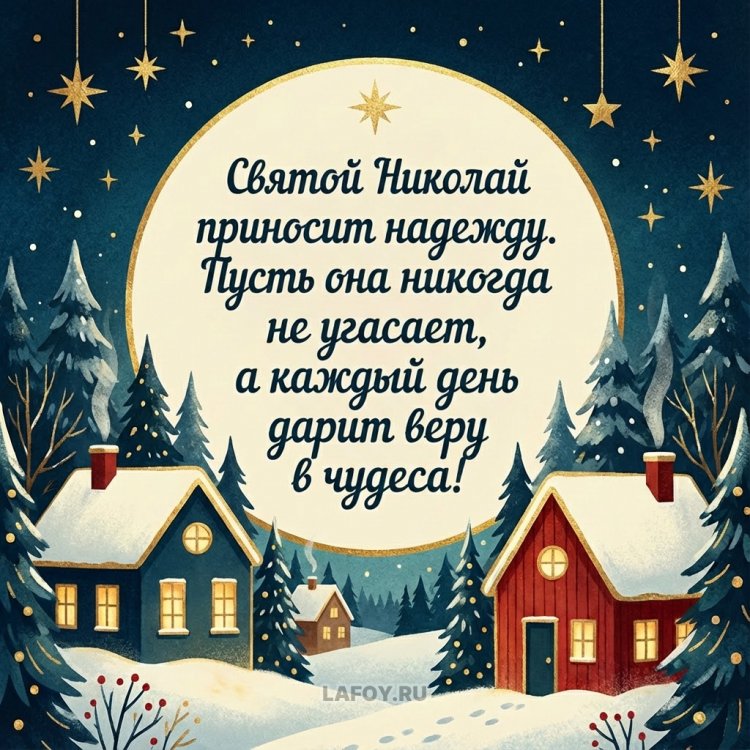 Трогательные открытки на День Николая Чудотворца