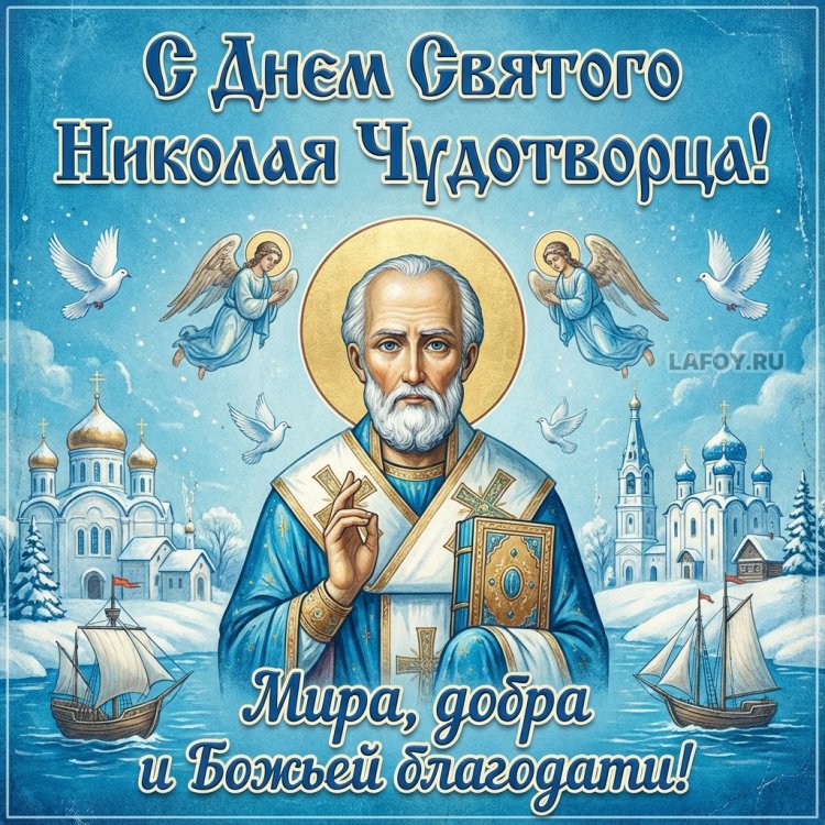 Открытки на День Николая Чудотворца с пожеланиями
