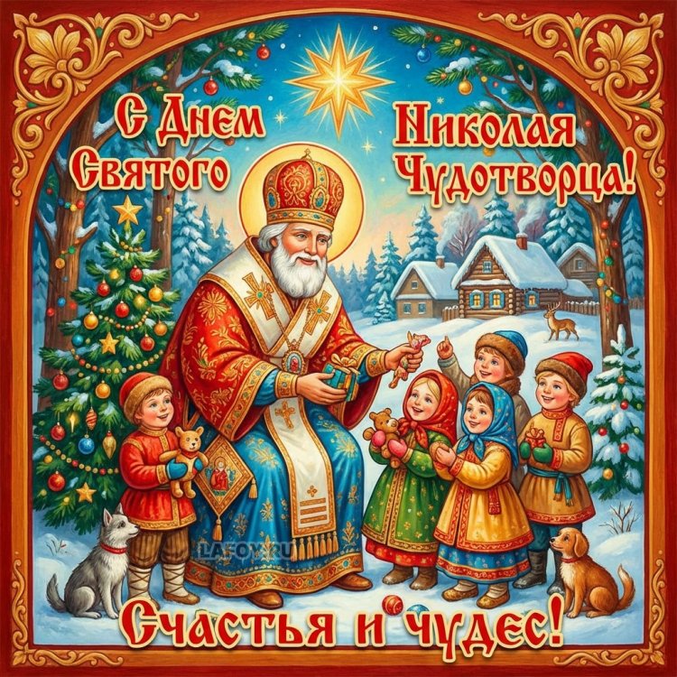 Открытки на День Николая Чудотворца с пожеланиями