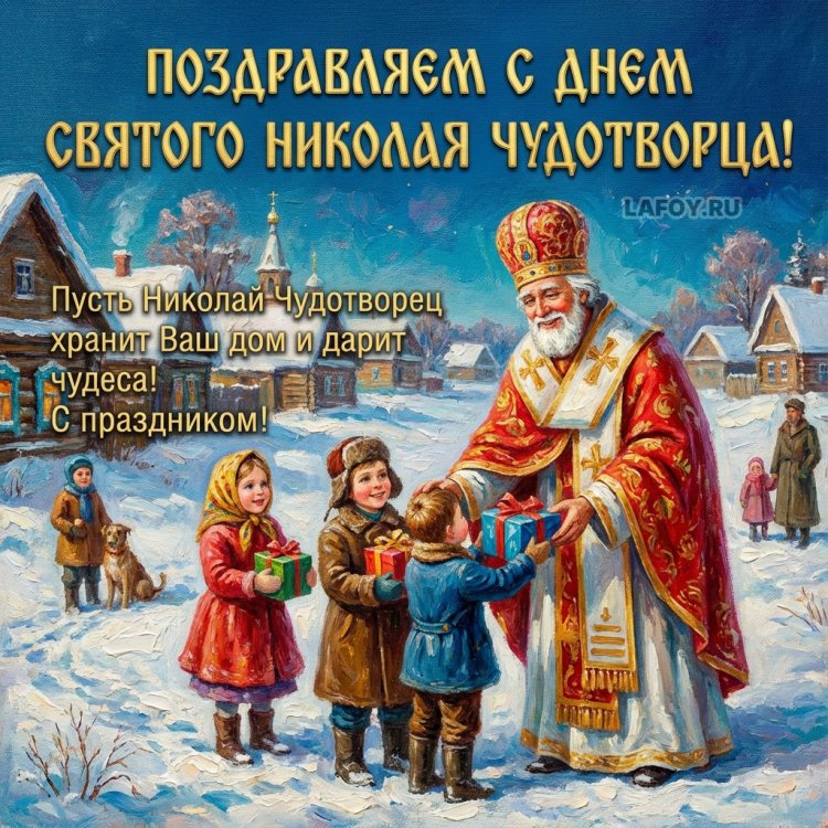 Открытки на День Николая Чудотворца с пожеланиями