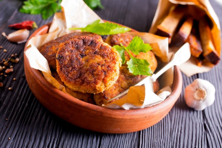 Котлеты из индейки в аэрогриле