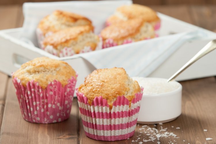 Кокосовые кексы в аэрогриле