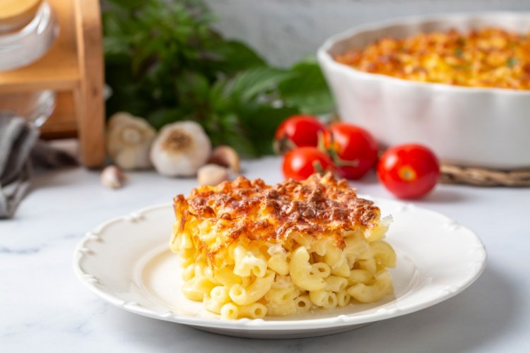 Запеканка с макаронами в аэрогриле