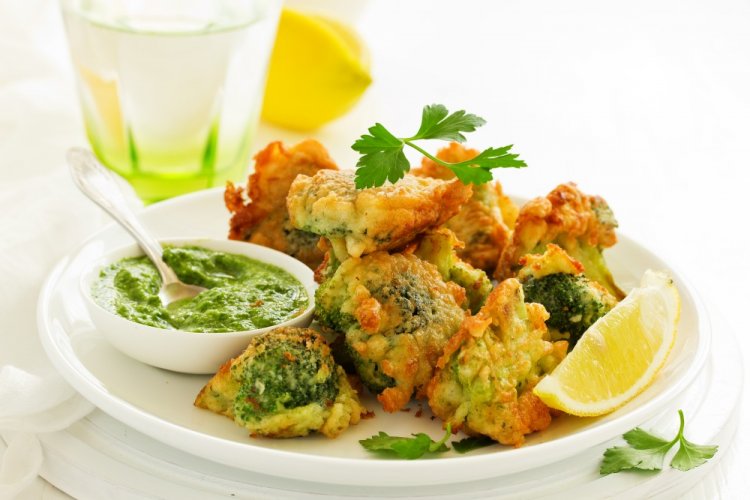 Брокколи в кляре в аэрогриле