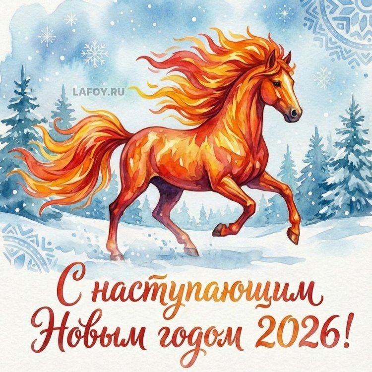 Открытки «С наступающим Новым годом 2026!»1