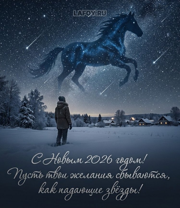 Трогательные открытки на Новый год 202611