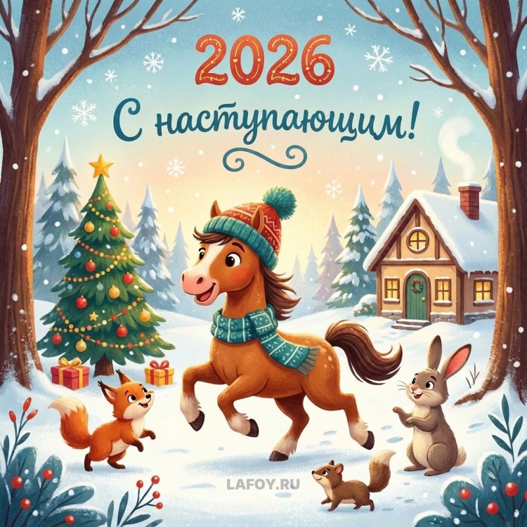 Открытки «С наступающим Новым годом 2026!»4