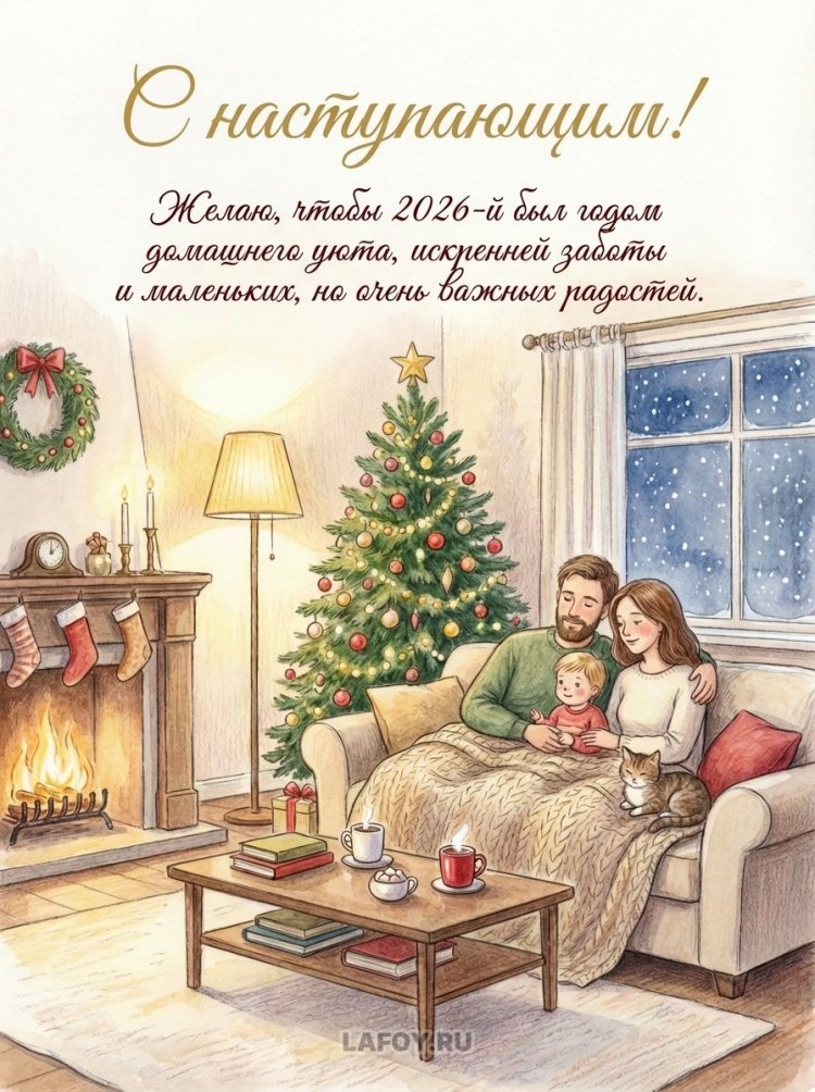 Открытки «С наступающим Новым годом 2026!»5