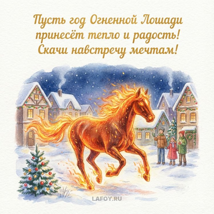 Трогательные открытки на Новый год 20269