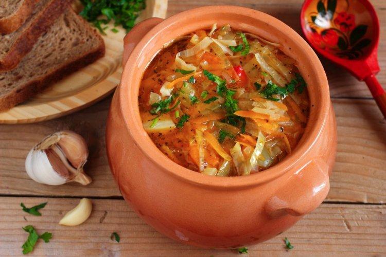 Постные щи в мультиварке