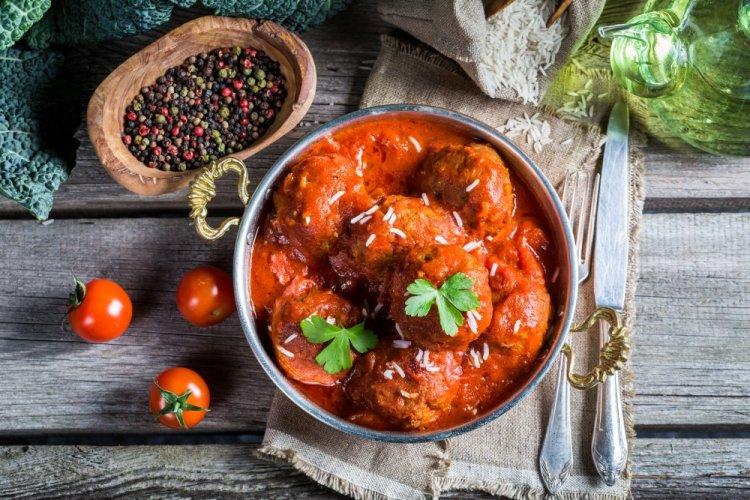 Тефтели с рисом в аэрогриле