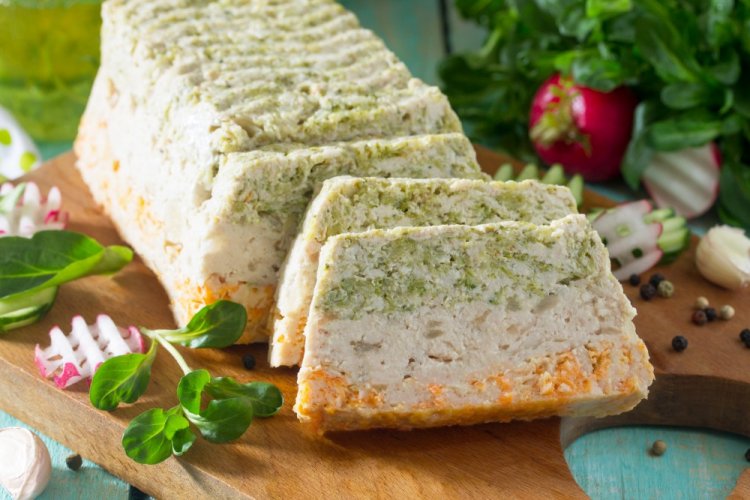 Запеканка с куриным фаршем и творогом в аэрогриле