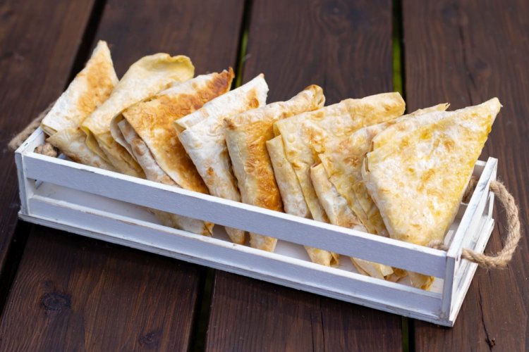 Лаваш с творогом и бананом в аэрогриле