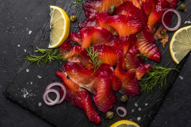 Гравлакс из горбуши с хреном