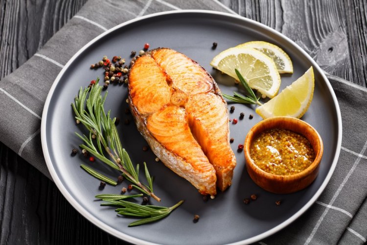 Стейки из кеты в аэрогриле