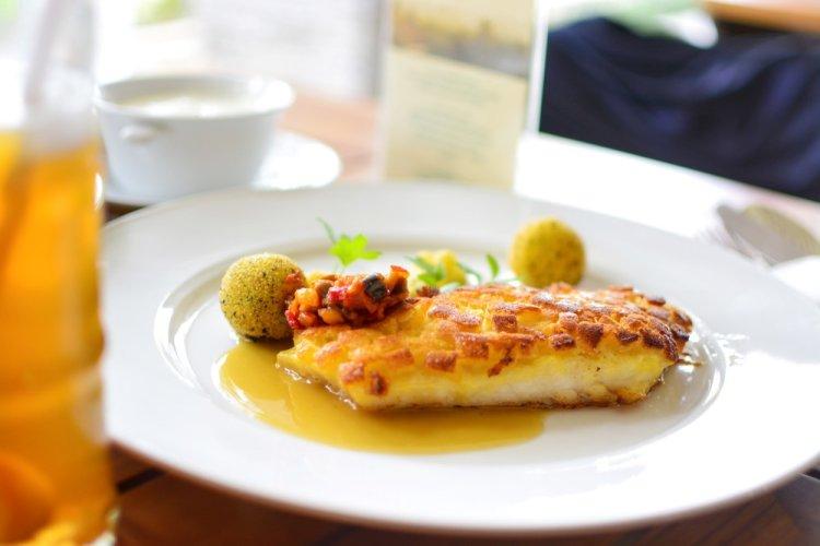 Судак с майонезом и горчицей в аэрогриле