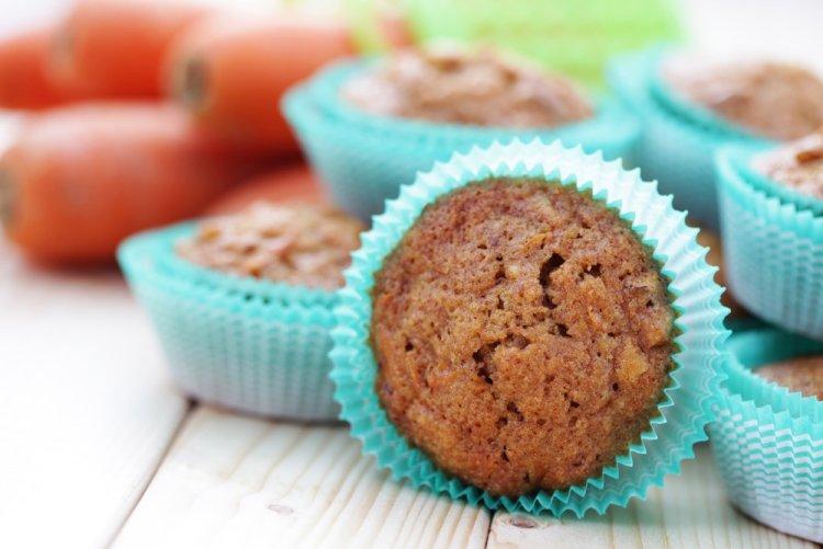 Морковные ПП кексы