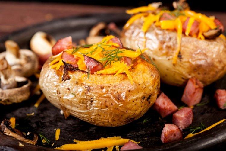 Начинка с ветчиной для фаршированных шампиньонов