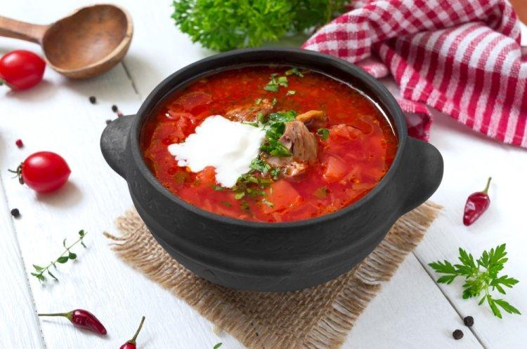 Классический борщ в афганском казане