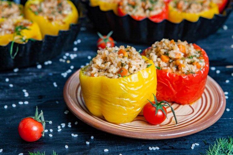 Фаршированные перцы с рисом