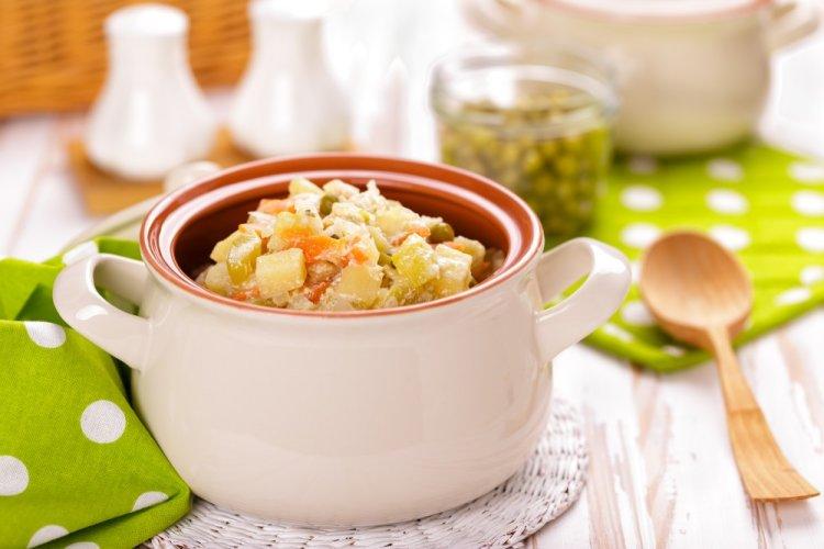 Овощи в сметане в афганском казане