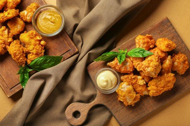 Куриные наггетсы с кукурузной панировкой в аэрогриле