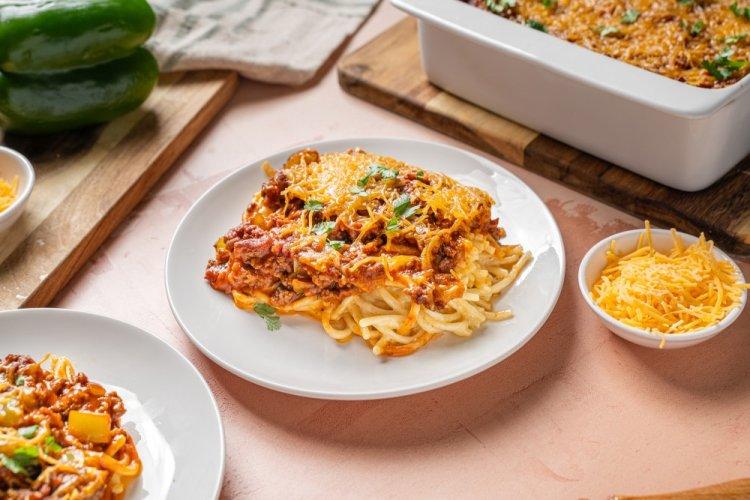 Лапшевник с фаршем