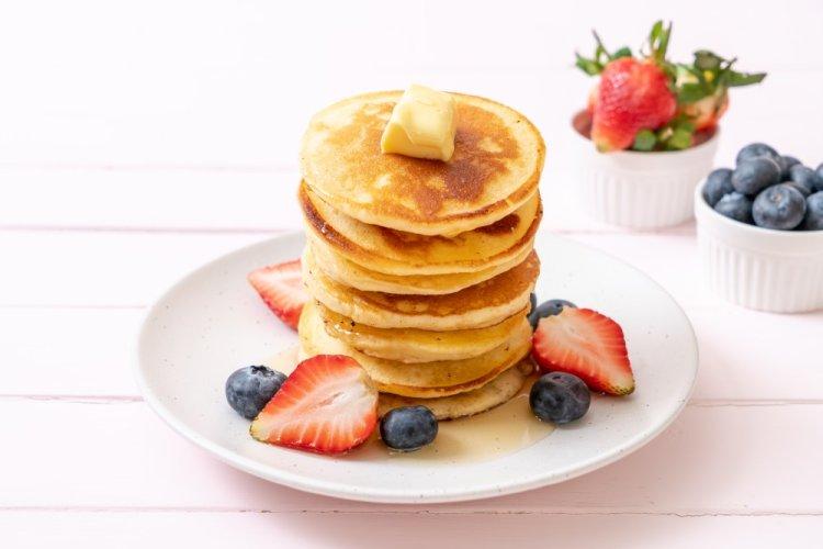 Протеиновые панкейки на сливочном масле