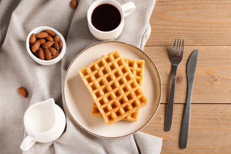 Вафли с протеином и миндальной мукой