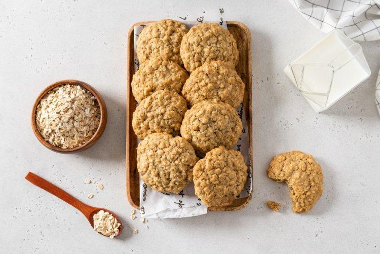 Протеиновое печенье с арахисовой пастой