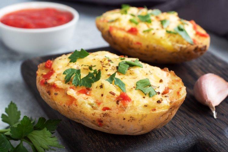 Крошка-картошка с фаршем в аэрогриле