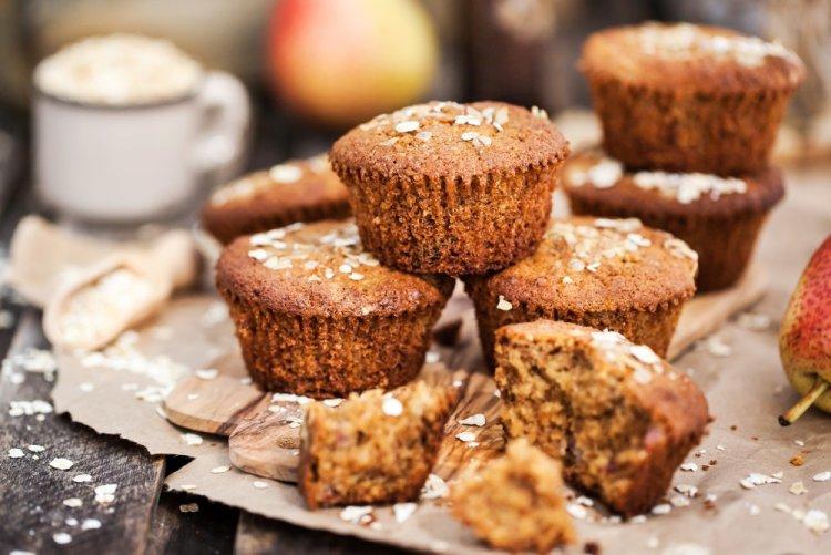 Кексы с протеином и овсяной мукой