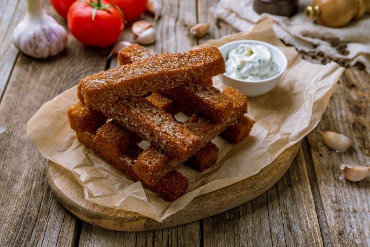 Чесночные гренки в аэрогриле