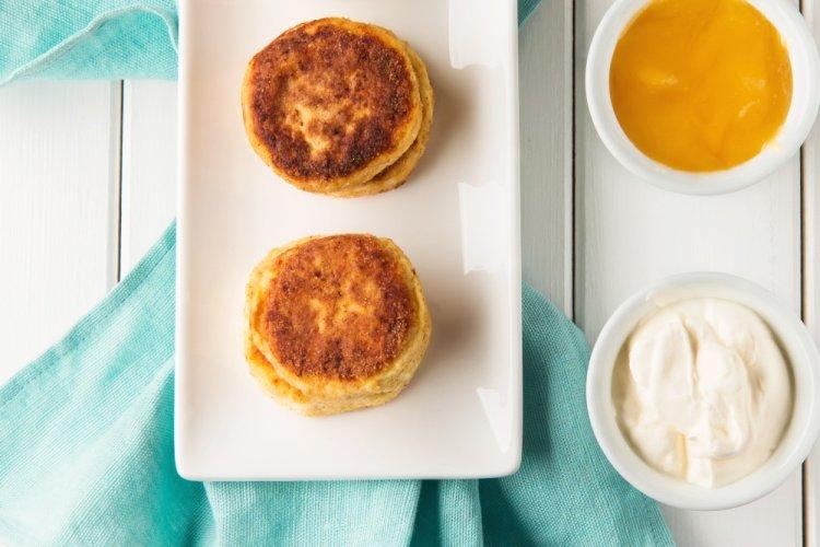 Диетические сырники в аэрогриле