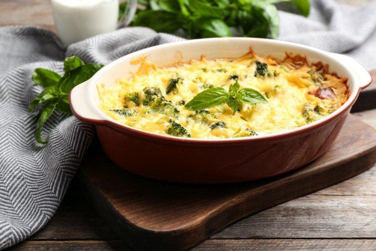 Запеканка с кабачками и брокколи