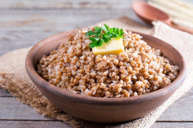 Гречка со сливочным маслом в аэрогриле