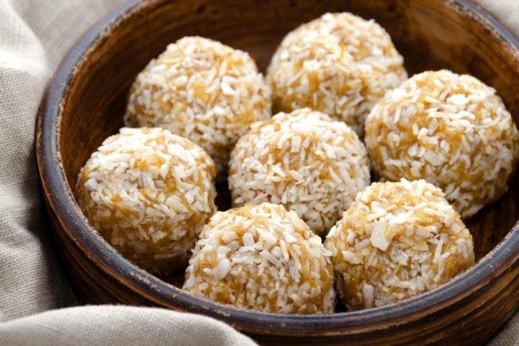 ПП шарики из овсянки и арахисовой пасты