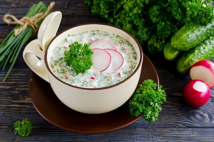 Окрошка с тофу