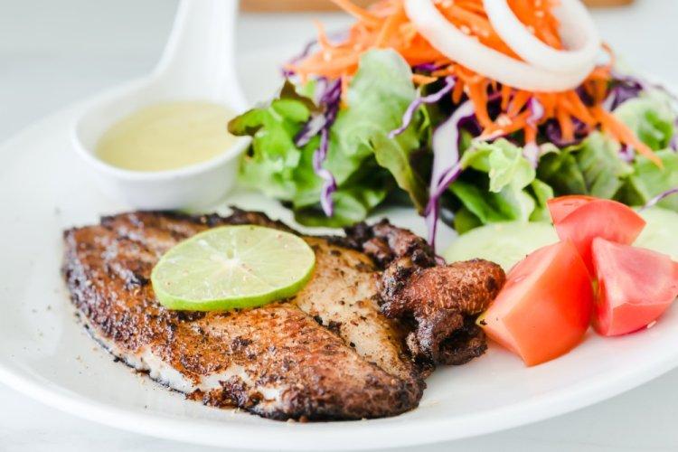 Запеченная камбала с лаймом в аэрогриле