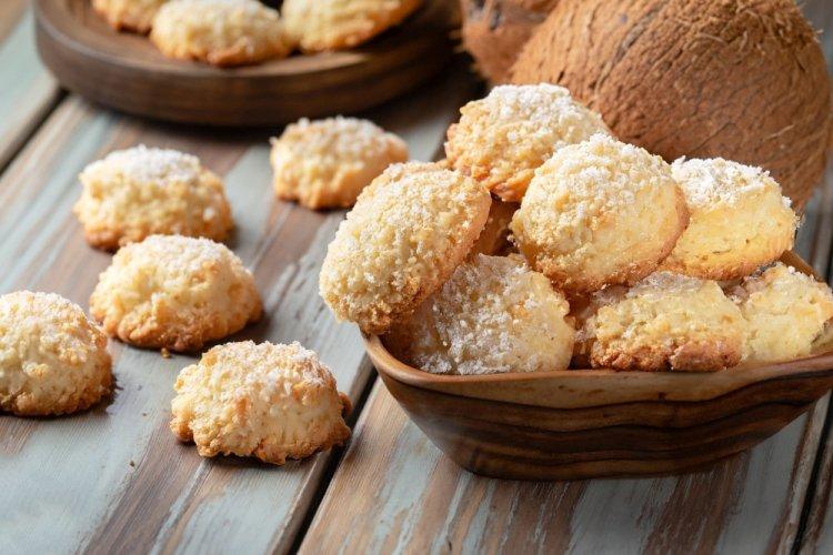 Песочное печенье с кокосовой стружкой