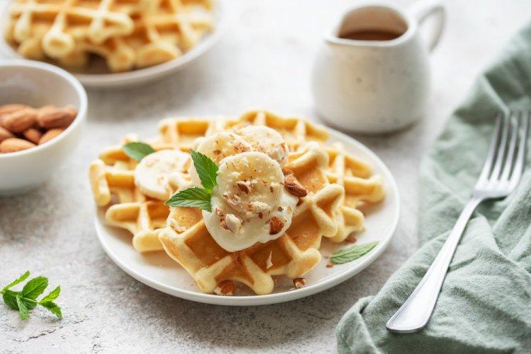 Банановые венские вафли в мультипекаре