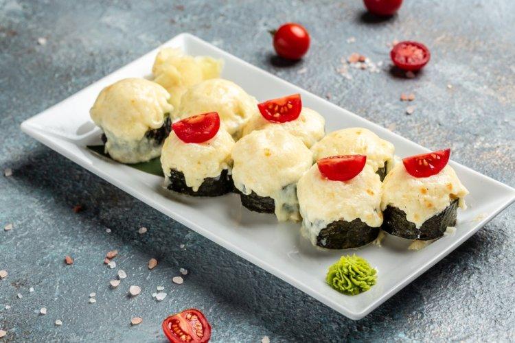 Запеченные роллы с овощами в аэрогриле