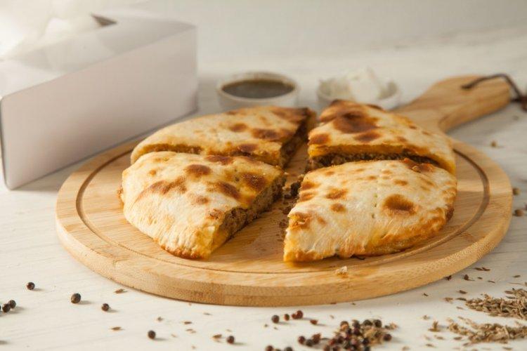 Лепешки на кефире с фаршем