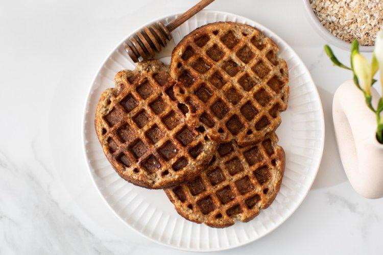 Творожные вафли с овсяной мукой в мультипекаре